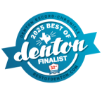 Badge that reads Denton Record Chronicle Best of Denton 2025 Winner